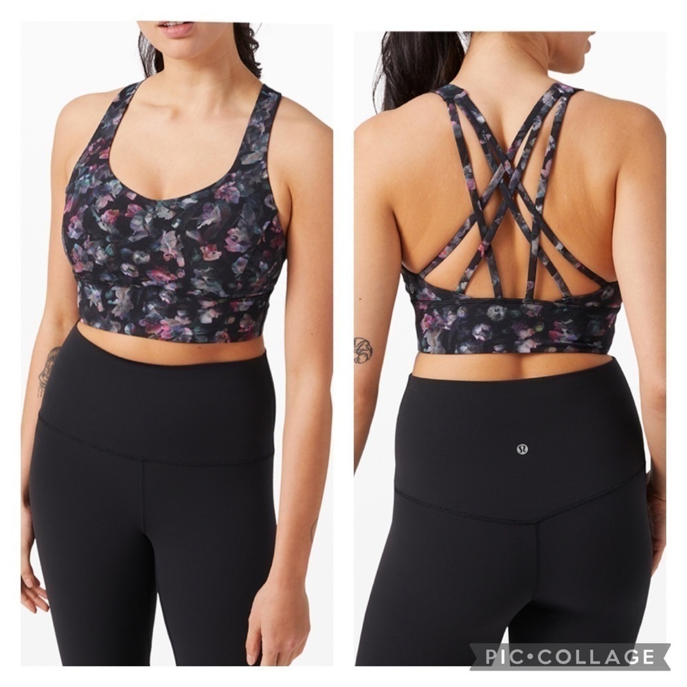NWT Lululemon Free To Be Serene Bra Long Line Activate Floral Multi